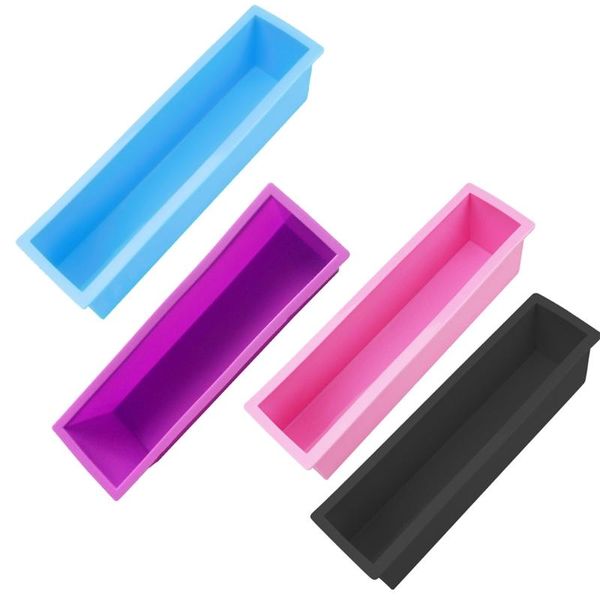 

craft tools rectangle loaf soap mold silicone diy cold processing cake baking toast for kitchen