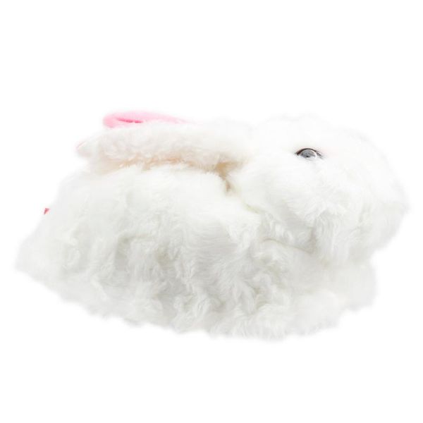 

muya 96207-3314 animal figure plush lady panduf slippers, Black