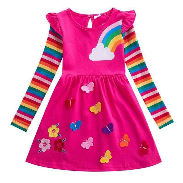 

autumn new animation long sleeve summer female cotton cartoon red princess dress, Red;yellow