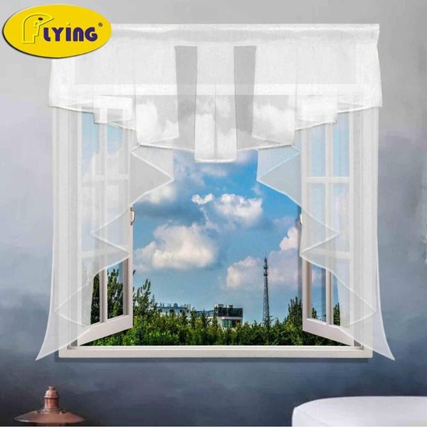 

curtain & drapes flying tulle kitchen for special window and small bed room bath