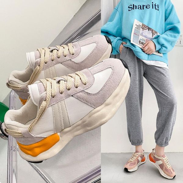 

dress shoes yishen women fitness walking sneakers wholesale comfortable chunky platform heel couple custom size 35-44, Black