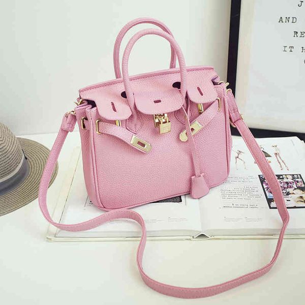 

new style women's mini litchi pattern handbag chain messenger bag small