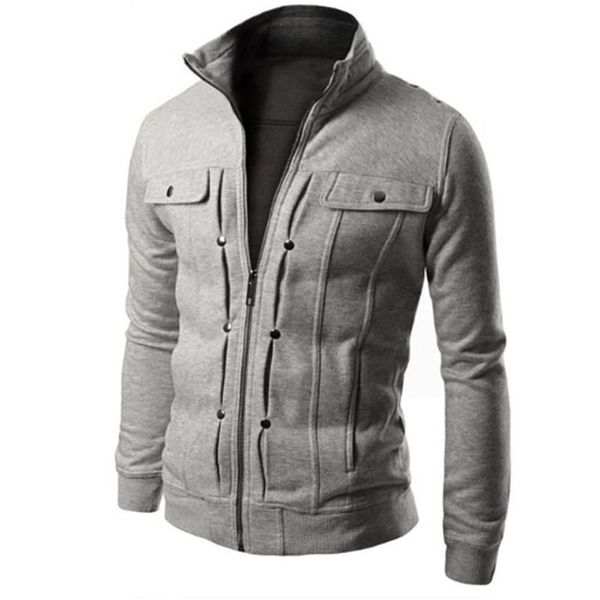 

men's jackets jacket mens fashion slim designed lapel cardigan coat sweatshirt blouse outerwear plus with full collar, Black;brown