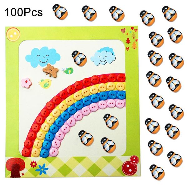 

100pcs 3d wooden stickers mini bee fridge wall decoration scrapbooking design gift wrap