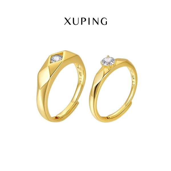 

xuping jewelry couple japan and korea 24k gold inlaid zircon ring ar9120602, Black