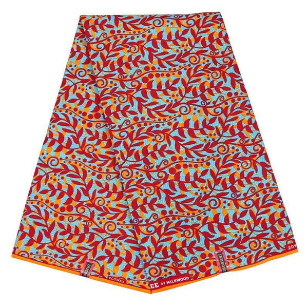 

ribbon african veritable wax red&orange floral printed fabric real arrivals fashion design, Pink;blue