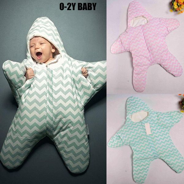 

baby sleeping bag autumn and winter leg sharing born army net quilt cotton starfish anti-kick coat, Blue;gray