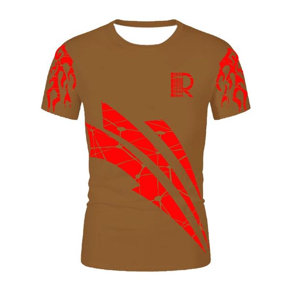 

men's t-shirts fashion brown printed t-shirt, 3d short sleeve interesting design street casual summ, White;black