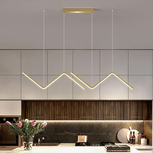 

led chandeliers for table dining kitchen modern long hanging light fixture creative loft interior home decor lustre pendant lamp lamps