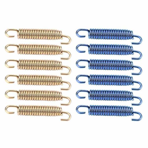 

motorcycle exhaust system 6pcs stainless steel spring hooks muffler pipe for scooter atv