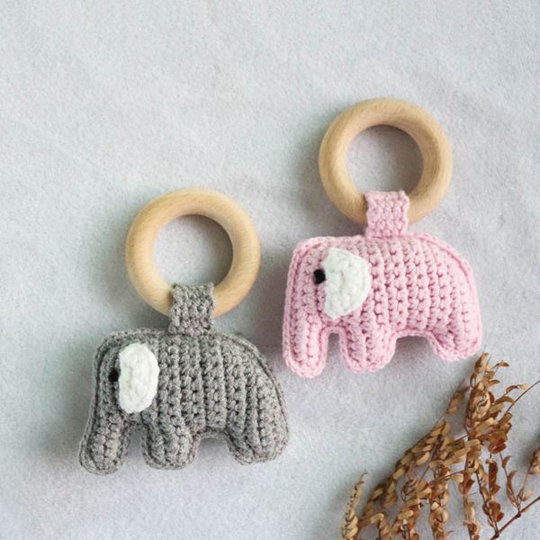 

diy hand knitting natural wooden baby pacifiers cute cartoon teether infant feeding teething newborn teeth practice toys crochet b7297