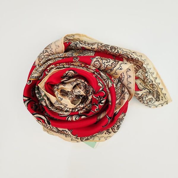 

scarves high-quality fabrics comfortable and skin-friendly natural silk clean without any additives, Blue;gray