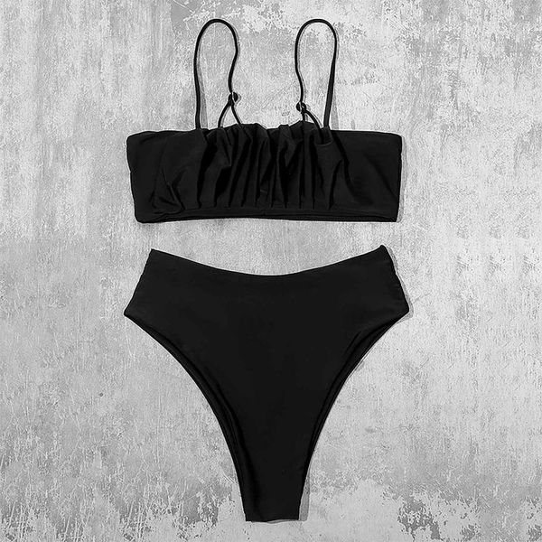 

women's swimwear solid bikinis women swimsuit bikini 2021 push up low waist bathing suit brazilian swim biquini #g3, White;black