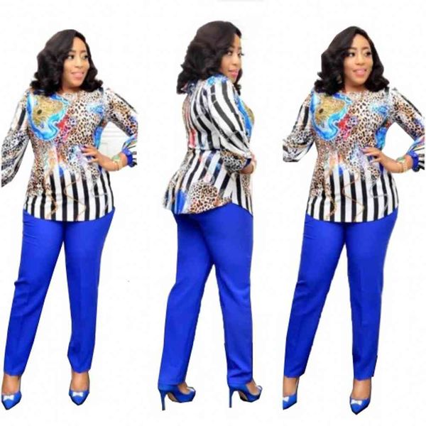 

dresses 2 piece sets africa clothing women plus size pant business office shirt +pants suits african set for ladies9xt7 dfnk, Black;gray