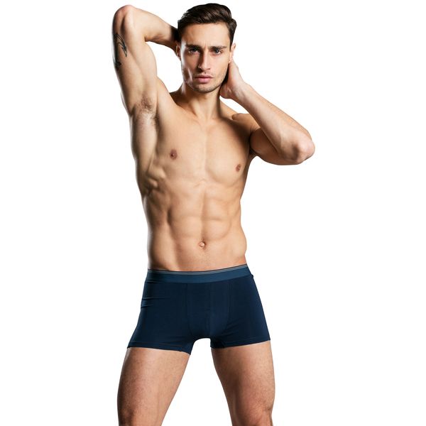 

mens solid color underpants daily breathable underwear men's comfort underwears youth boxers boy underpant wholesale, Black;white