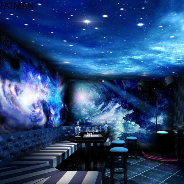 Wallpapers Fatman Costume Universo Starry Sky fundo parede cobrindo fantasia asas el tema decoração 3d wallpaper dropship