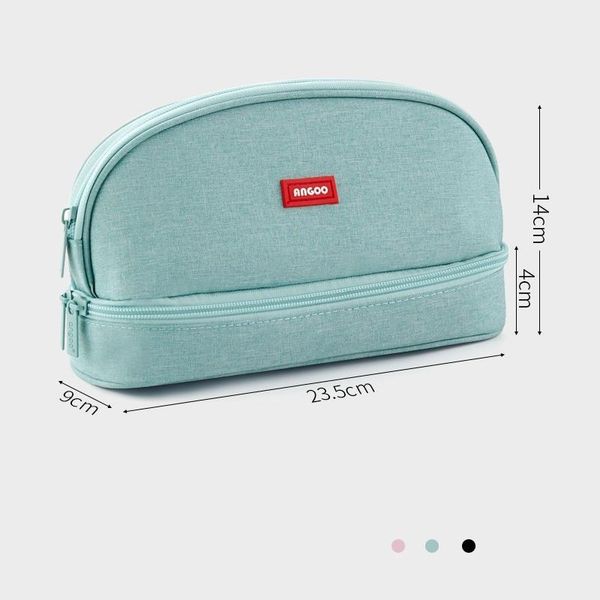 

pencil cases pen hamburger case bag double storage space japanese design pouch organizer for stationery school cosmetic