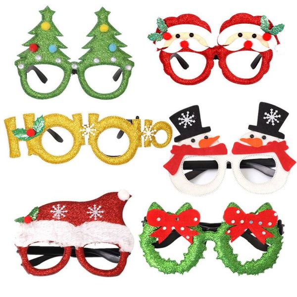 

party masks christmas glasses cute cartoon frame xmas children santa fun novelty reindeer fancy dress home decoration 2021