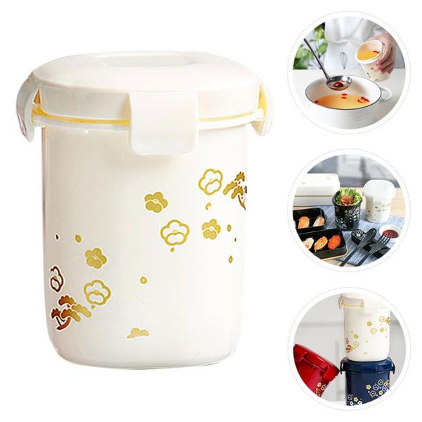 

mugs 1pc 350ml soup cup leak-proof jar porridge serving box