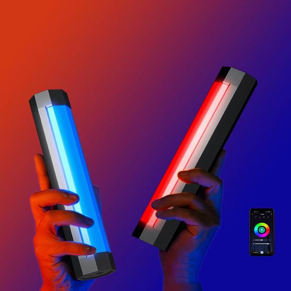 

pography light waterproof ip67 strong magnetic portable handheld camp video studio led tubes app control lanterns