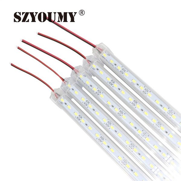 

dc 12v 36 leds smd 5630 led hard rigid strip bar light cool white with u aluminium channel and pc cover lights
