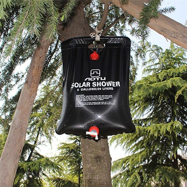 

10/20/40l foldable shower bag portable solar energy heated lightweight pvc switchable head water for camping kt1 outdoor bags