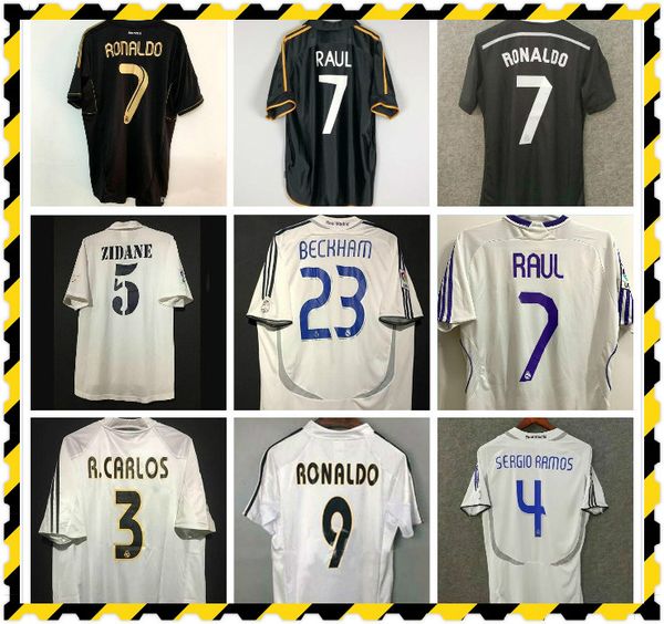 

2011 2012 2013 2014 2016 retro real madrid home soccer jersey sergio kaka higuain ronaldo zidane beckham 2005 06 raul robinho, Black;yellow