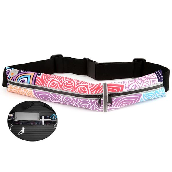 

outdoor bags universal ultra-thin belt sports women's running waist bag portable men's gym phone pouch fanny packs
