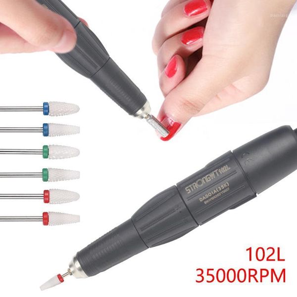 

1pcs china handle 2.35mm nail drill handpiece micro motor strong 102l handpiece1