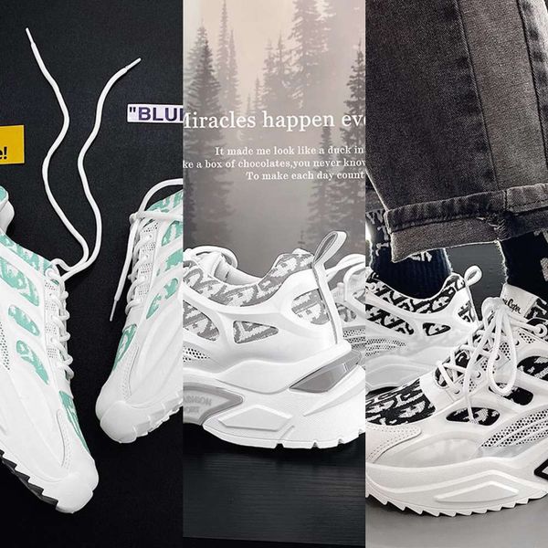 

Casual shoes Spring and summer sports leisure 1HN3, White moon