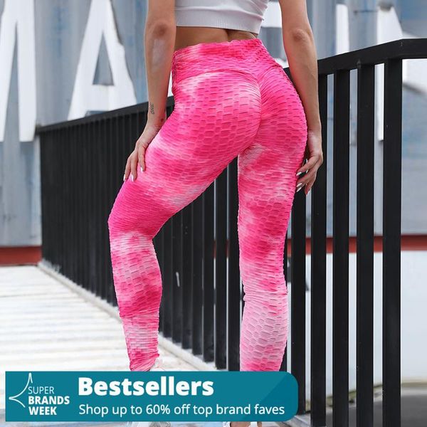 

legginsy damskie ink tie-dye pants slim leggings women fitness push up hip lifting exercise bottom legging femme women's, Black