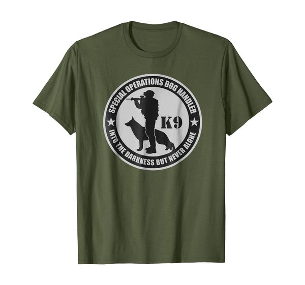 

K9 T-shirt - Special Operations Dog Handler, Mainly pictures