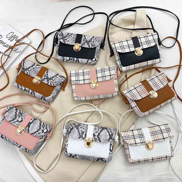 

wallet women's bag 2021 trend simple and fashionable color contrast single shoulder cross handmade, Red;black