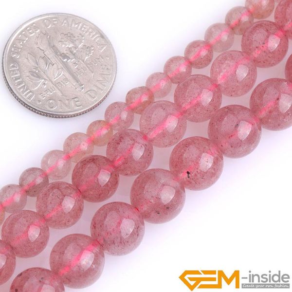 

other natural grade red strawberry rock quartzs round loose spacer accessorries beads for jewelry making strand 15 inch 4 6 8mm