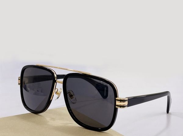 

pilot sunglasses 0448 gold black/dark grey lens men sport square sunglasses sonnenbrille uv protection eye wear gafas de sol with box, White;black