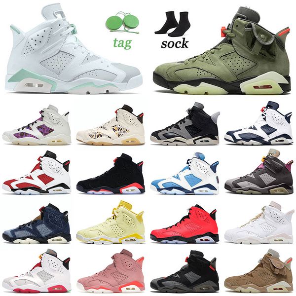 

jumpman 6 6s basketball shoes tiffany blue cactus jack mens women tour yellow aleali may olympic jorden retro trainers sneakers 36-47, White;red