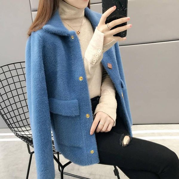 

women's jackets 2021 autumn fashion long sweaters cardigans sleeve loose coat, Black;brown