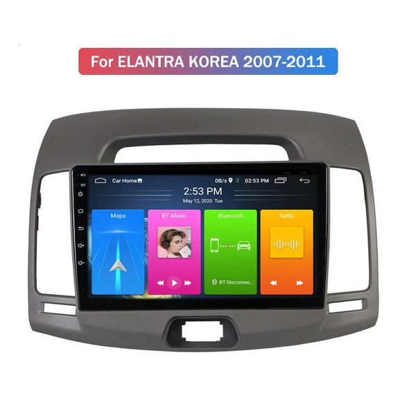 Android 10.0 Auto-DVD-Player für Hyundai ELANTRA KOREA 2007–2011, Navigationsradio, WLAN, Multimedia-System