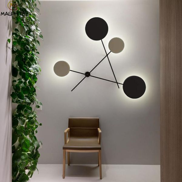 

wall lamp modern led black lamps simple bedroom bedside deco lights luminaire indoor lighting bar cafe fixtures