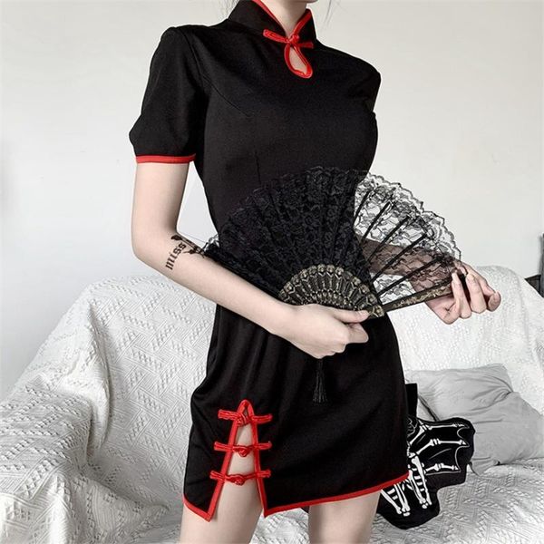 

ethnic clothing 2021 chinese traditional qipao dress women fashion slit slim modern cheongsam wedding dresses for female party, Red