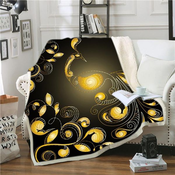 

blankets animal beautiful peacock series lamb blanket double plush 150x200cm