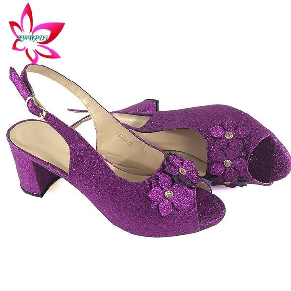 

dress shoes arrival purple wedding for women italian party decorated with flower african pumps, Black
