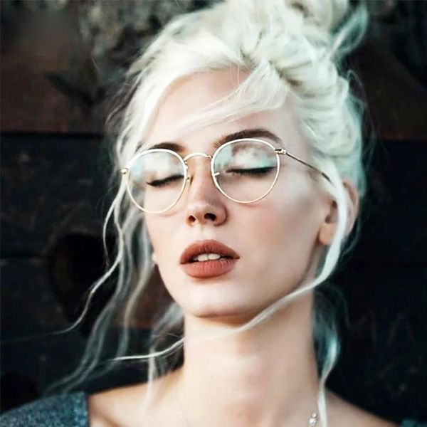 

computer anti blue glasses light blocking optical spectacle gaming filter small round sunglasses, White;black
