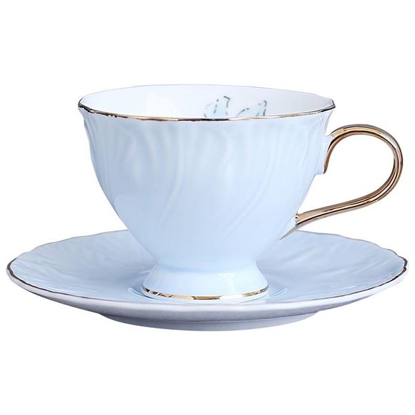 

cups & saucers china ceramic coffee cup set 100ml mug with dish british afternoon tea milk italian concentrated