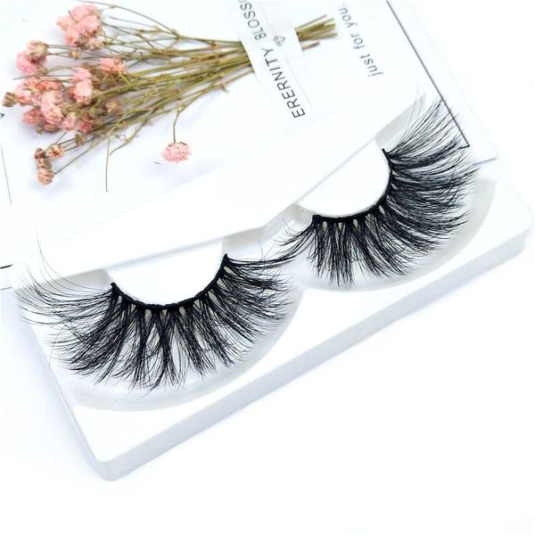 

1pair 3d mink false eyelashes 100% cruelty criss-cross lashes thick natural wispies fluffy makeup extension
