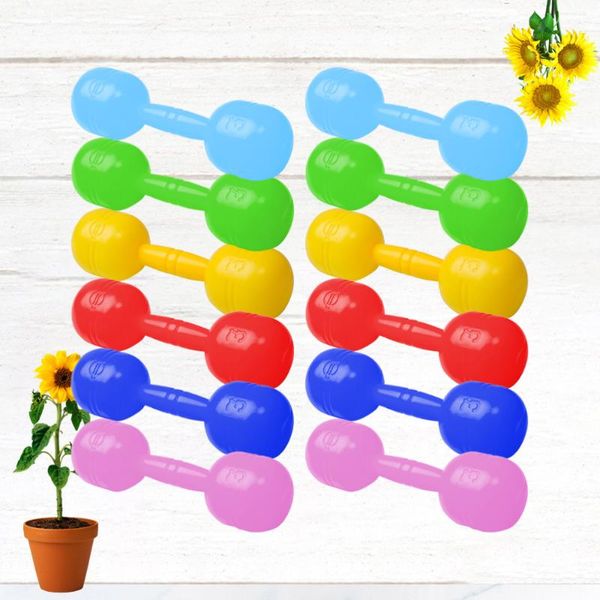 

kindergarten morning exerise tool dumbbells ergonomic children barbells hand bar with sound for kids (random color