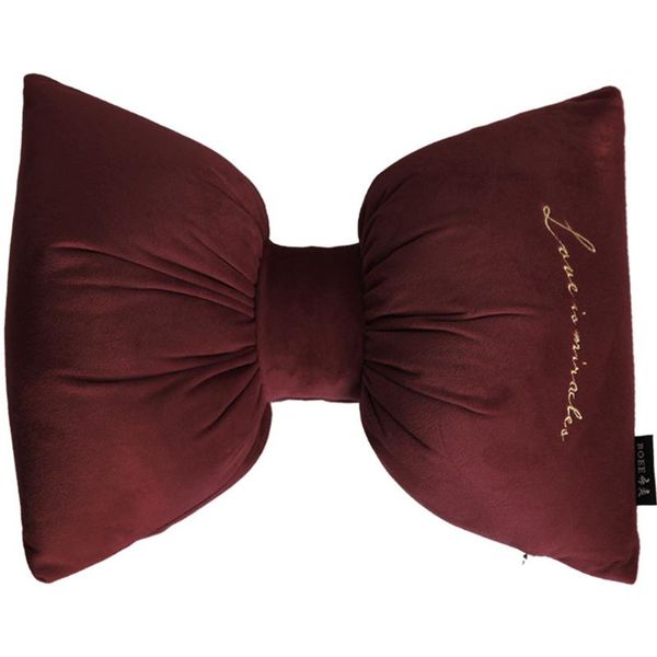 

nordic neck pillow zipper closure waist pad detachable sleeping bow tie office minimalist velvet car headrest washable cute home seat cushio