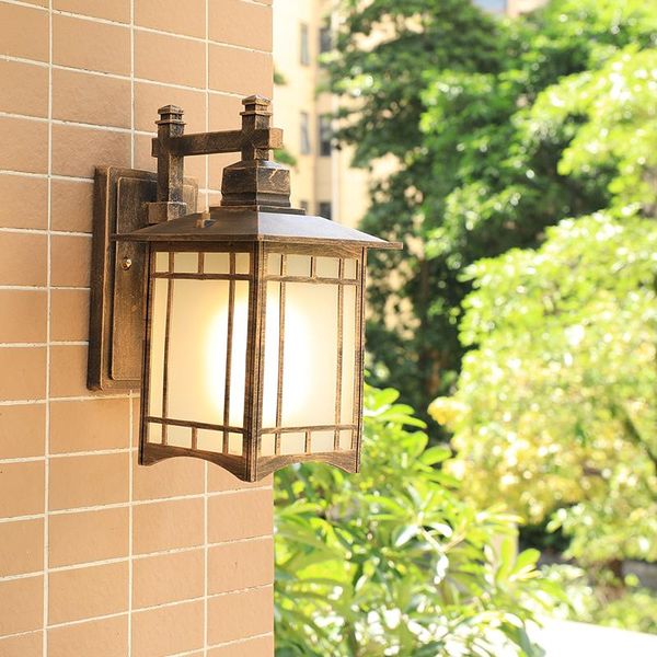 

chinese antique outdoor waterproof wall lamp villa courtyard lighting balcony aisle front door exterior lights lamps