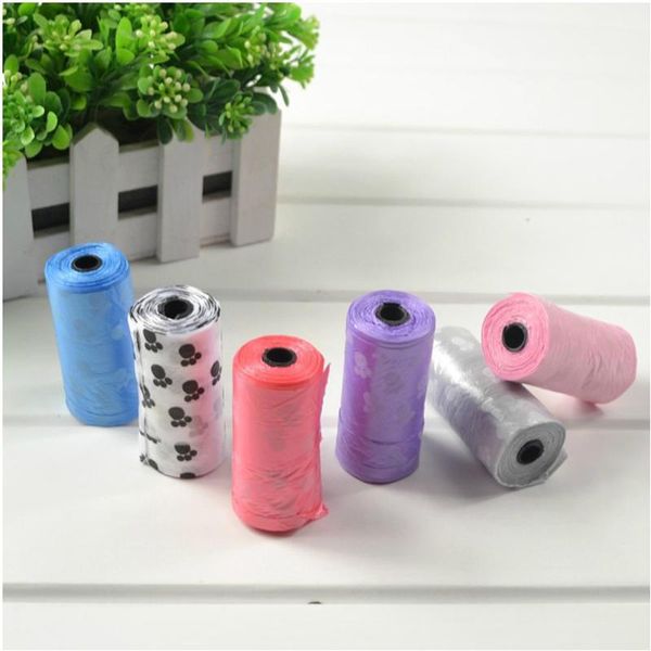 

dog travel & outdoors 20 roll multicolor cat clean up refill garbage bag bags outdoor home degradable pet waste poop