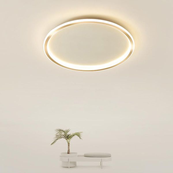 

ceiling lights led lamp gold modern minimalist fashion atmosphere home bedroom round / square living room